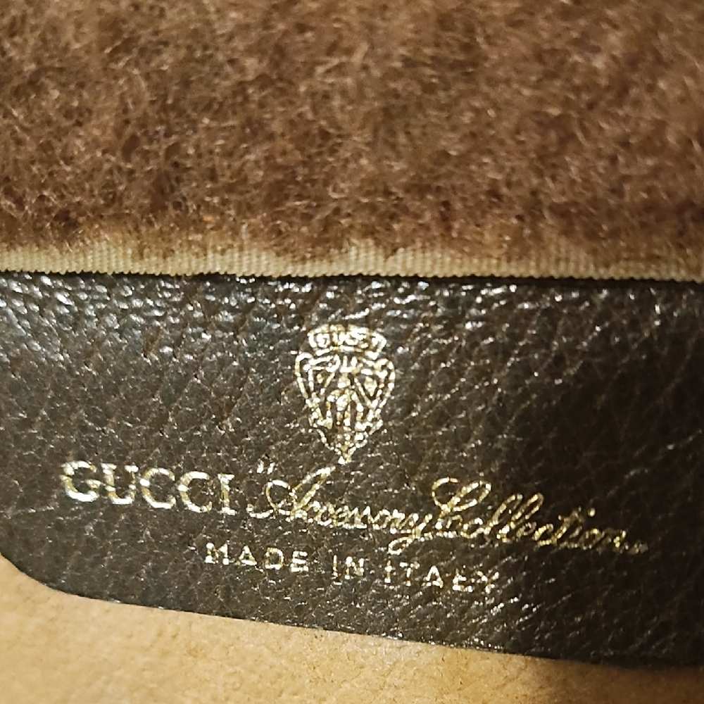 Vintage Gucci Sherry Line Beige and Brown GG Monogram Clutch - Picture 11 of 15